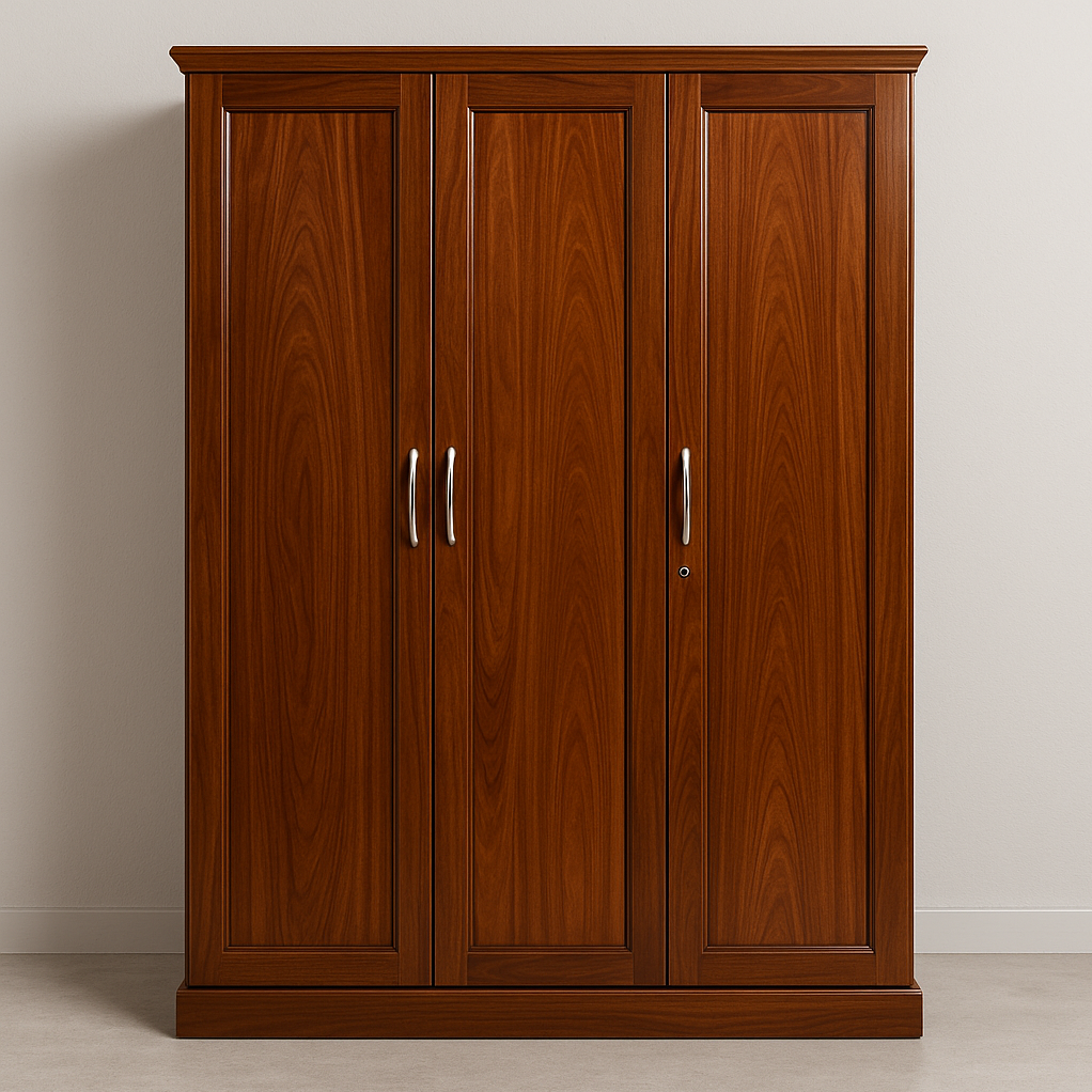 3 Door Plywood Almirah (72x48x20 Inches)